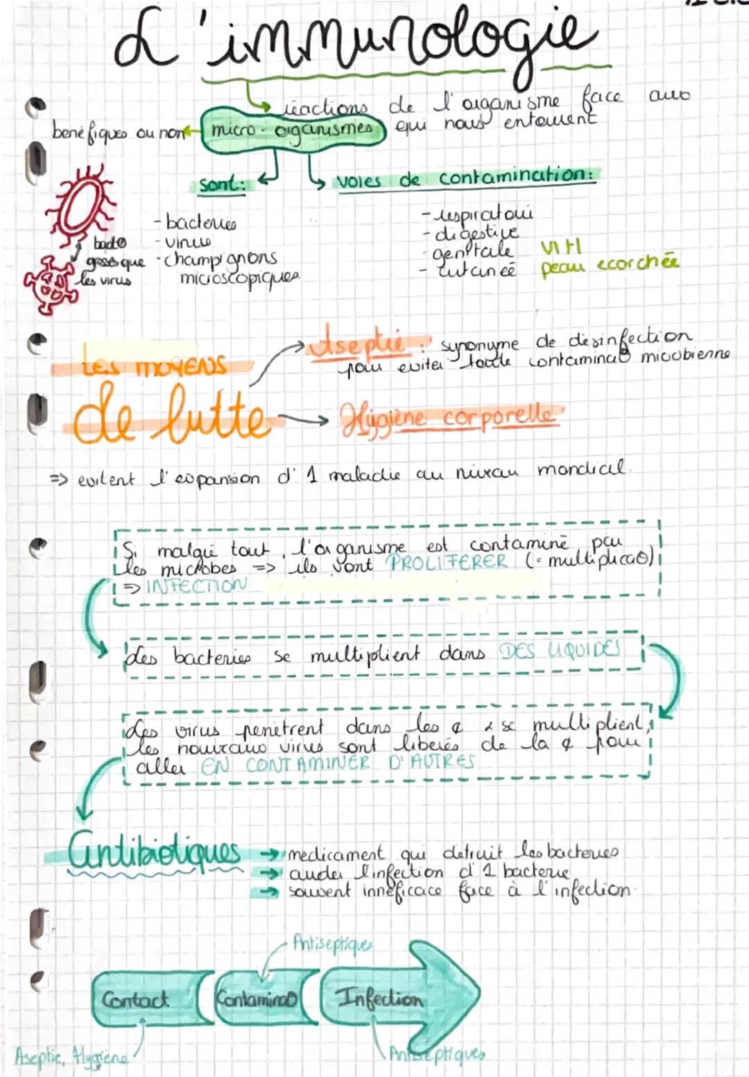 # L'immunologie

bene fiques
cactions de l'organisme face ano
ou non micro-organismes qui nous entoment

Sont:

-bacteries
-vinu
bad
geses q