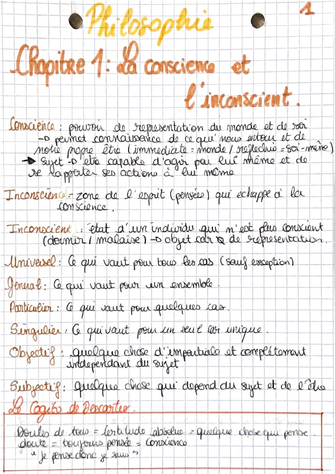 La conscience et l’inconscient (philosophie)