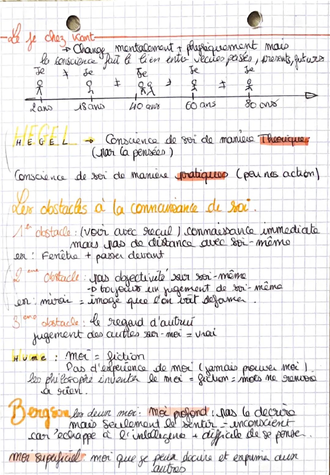 Philosophie
Chapitre 1: & conscience et
l'inconscient.
Conscience: pouvoi de representation du monde et de son
-D permet connaissance de ce 