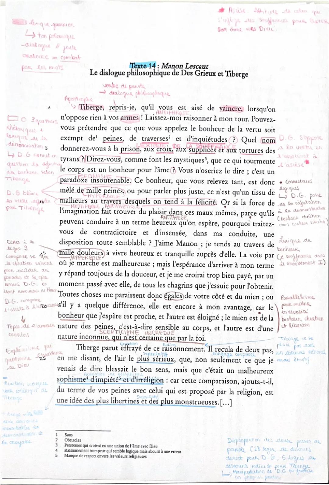 TEXTE 14: Manon Lescaut de l'abbé Prévost Le dialogue philosophique de Des Grieux et Tiberge

Carte d'identité:

Manon Lescaut (1731)
Abbé P