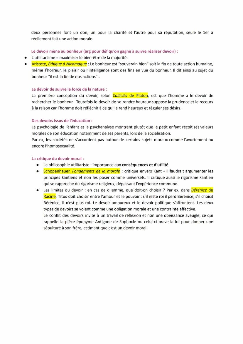 Le devoir et la morale
Définition : ce que l'on est obligé de faire d'un point de vue moral ou légal, imposé par une autorité
mais avec la v