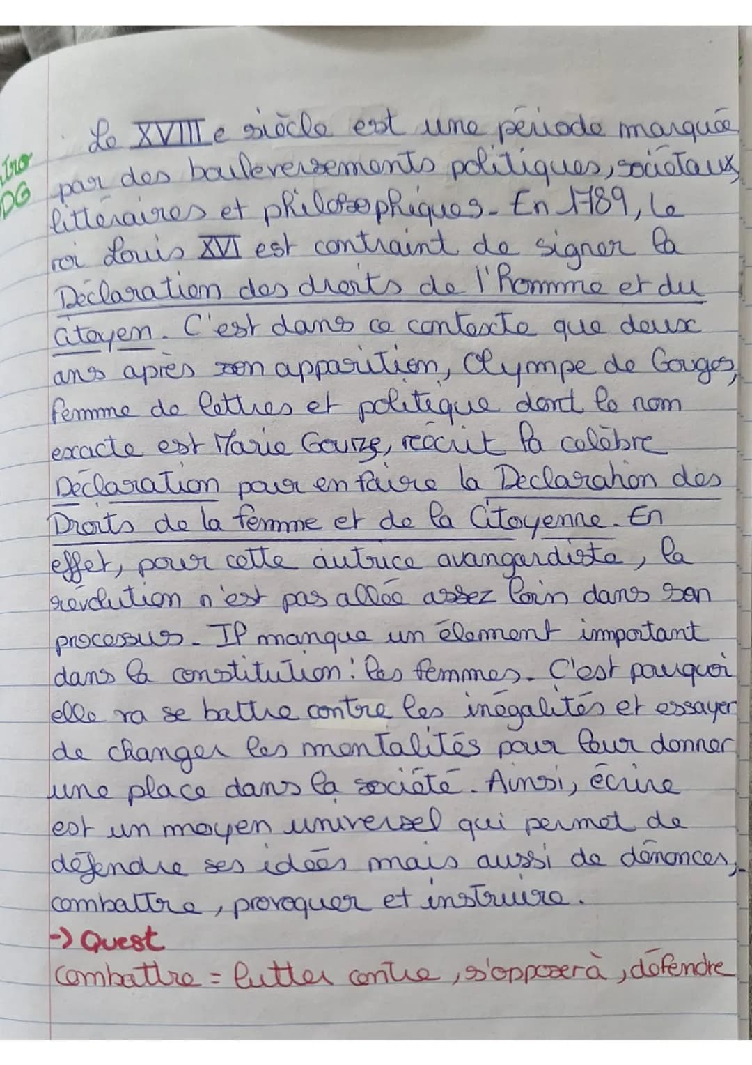 Introduction Olympe de Gouges 