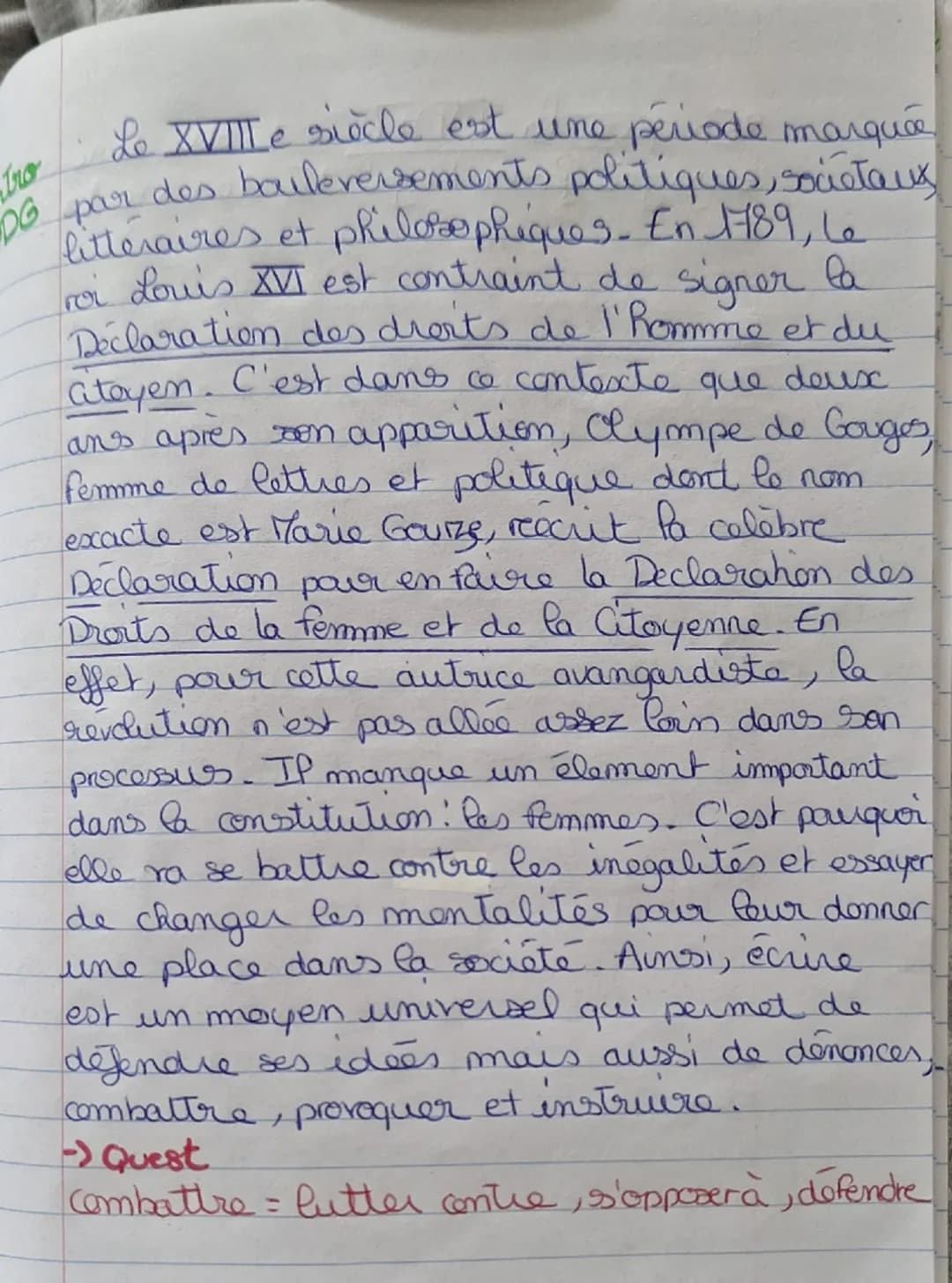 Tro
DG
pour
Le XVIIIe siècle est une periode marquée
par des baileversements politiques, societaus
littéraires et philosophiques. En 1789, L