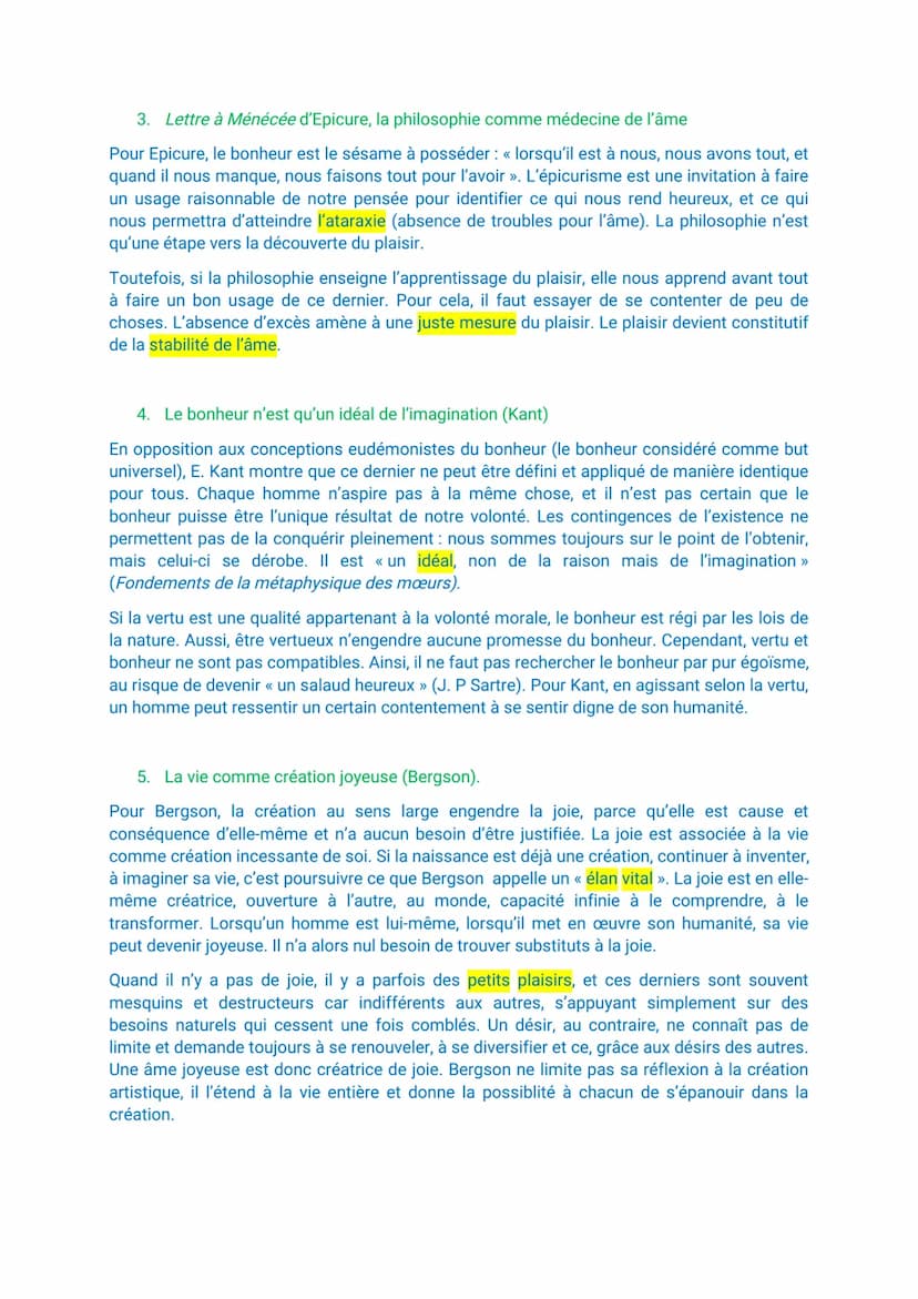 Le bonheur
Le mot bonheur suggère, par son étymologie latine (bonum augurium, « de bon augure »),
l'idée de « chance », de « hasard »>, comm