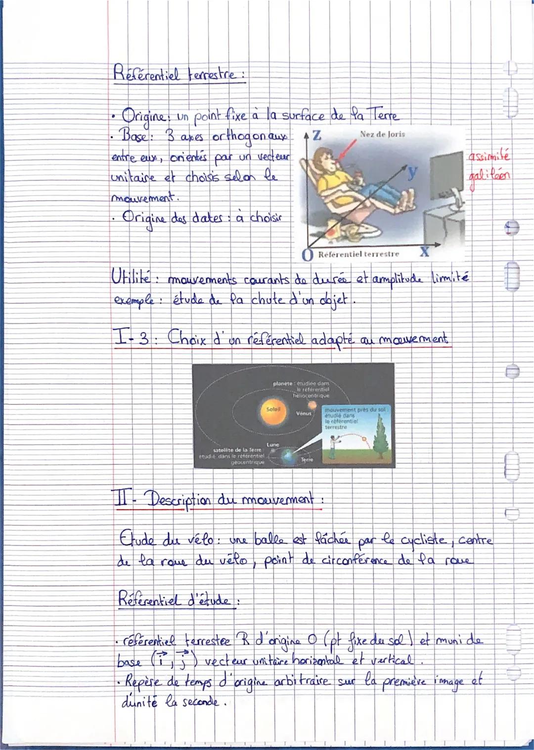 Fiche de SPC。
Chap 9: Partie 4
(Inde)

Exemples de référentiels usuels :

Référentiel héliocentrique:

•Origine centre de gravité du
Système
