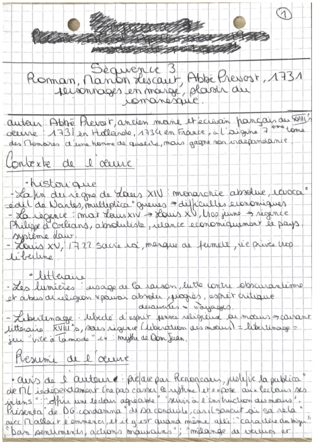 Manon Lescaut : Résumé et Analyse Linéaire Simplifiée