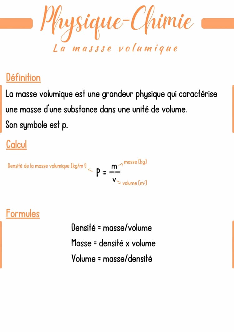 Know La masse volumique thumbnail