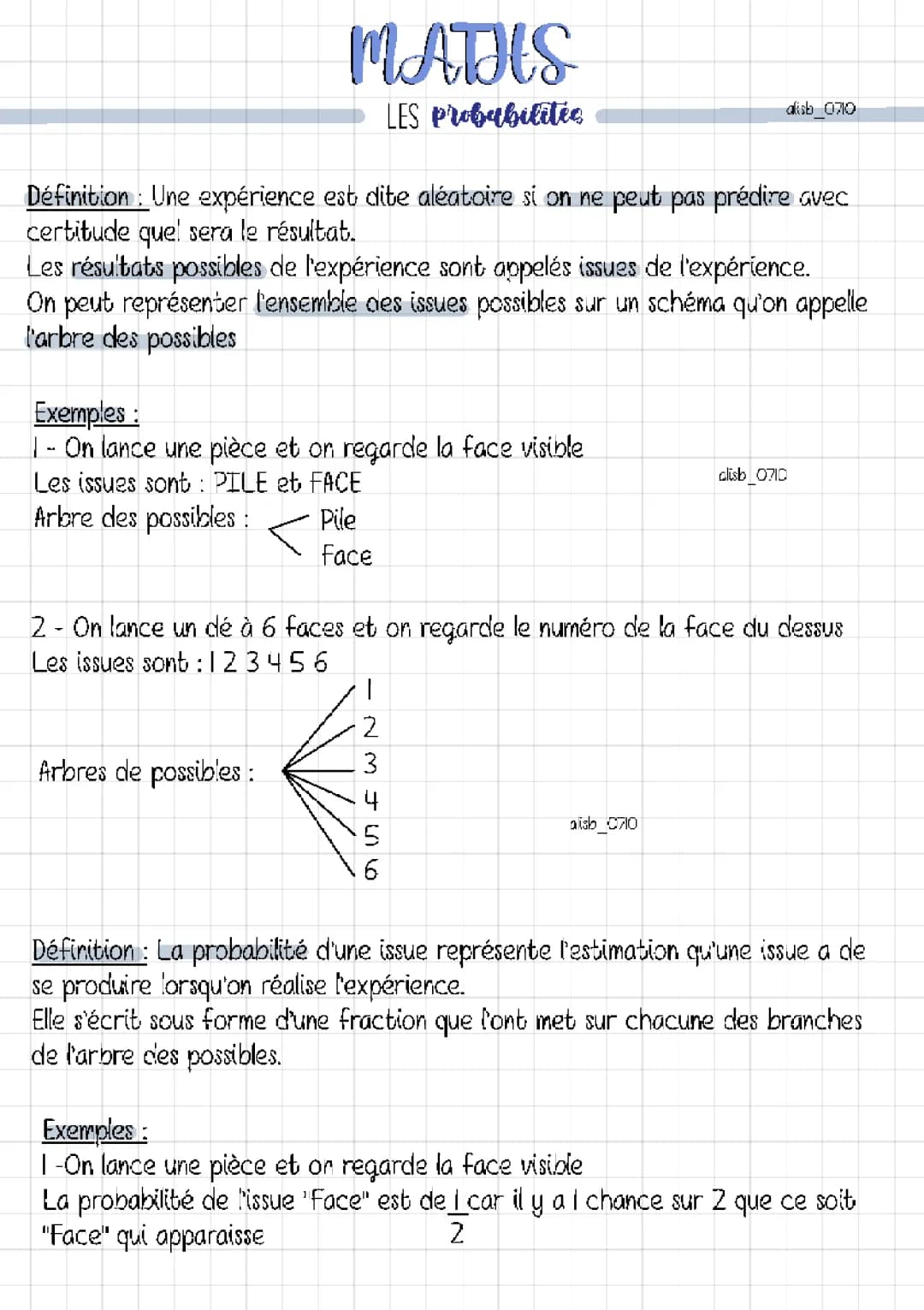 Maths : Probabilités