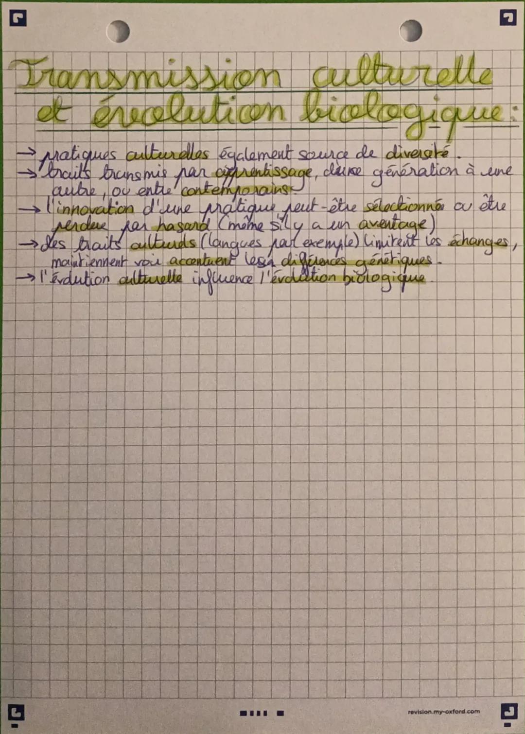 2
La diversification
1 génétique
vivant
du
Diversification par
association d'individus.
->
し
phenotype résulte de l'expression du génome mai