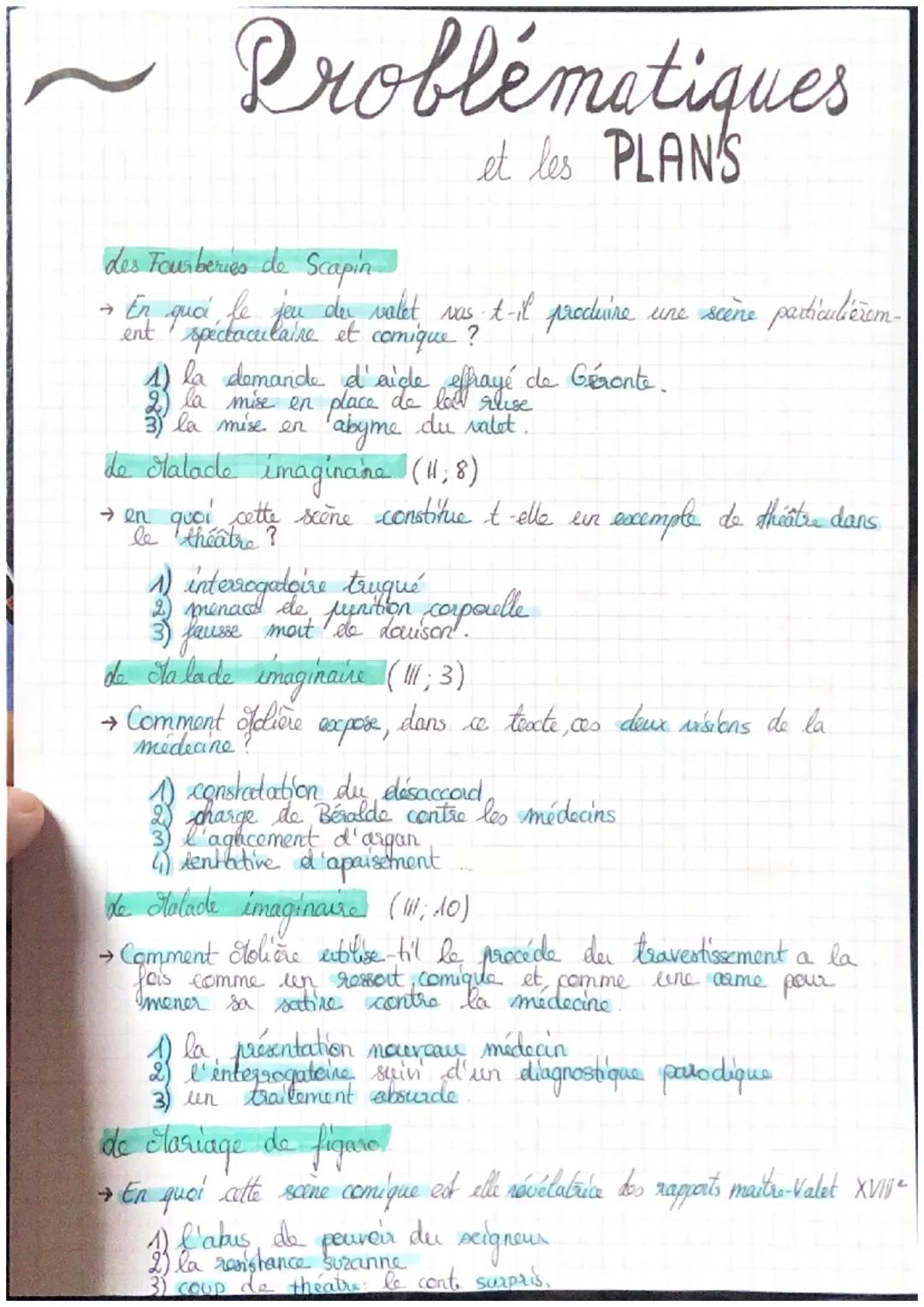 ~ Problématiques
et les PLAN'S
des Fourberies de Scapin
→ En quspectaculaire der valetouras, t-il produire une scène particulièrem
ent et co