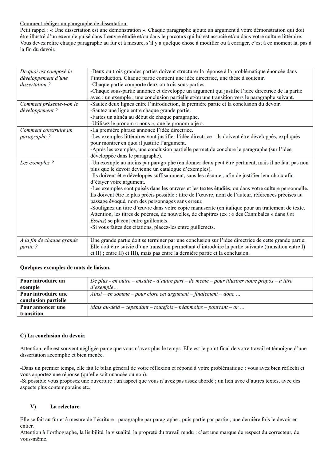 # LA DISSERTATION

Le jour de l’écrit, vous découvrirez votre sujet : le texte à commenter (commun à tous les élèves) ; la dissertation, exe