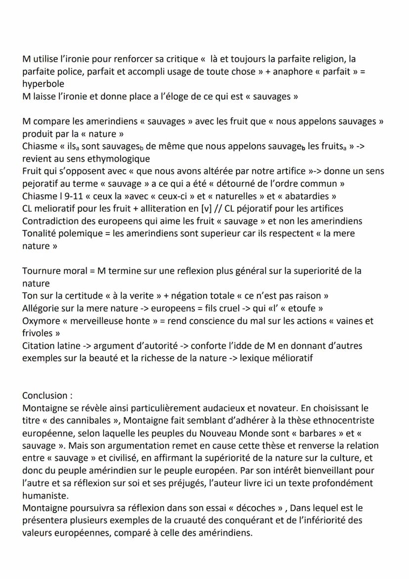 Introduction :
Montaigne est un philosophe et écrivain humaniste du XVIe siècle. C'est dans le
contexte de la renaissance, période de découv