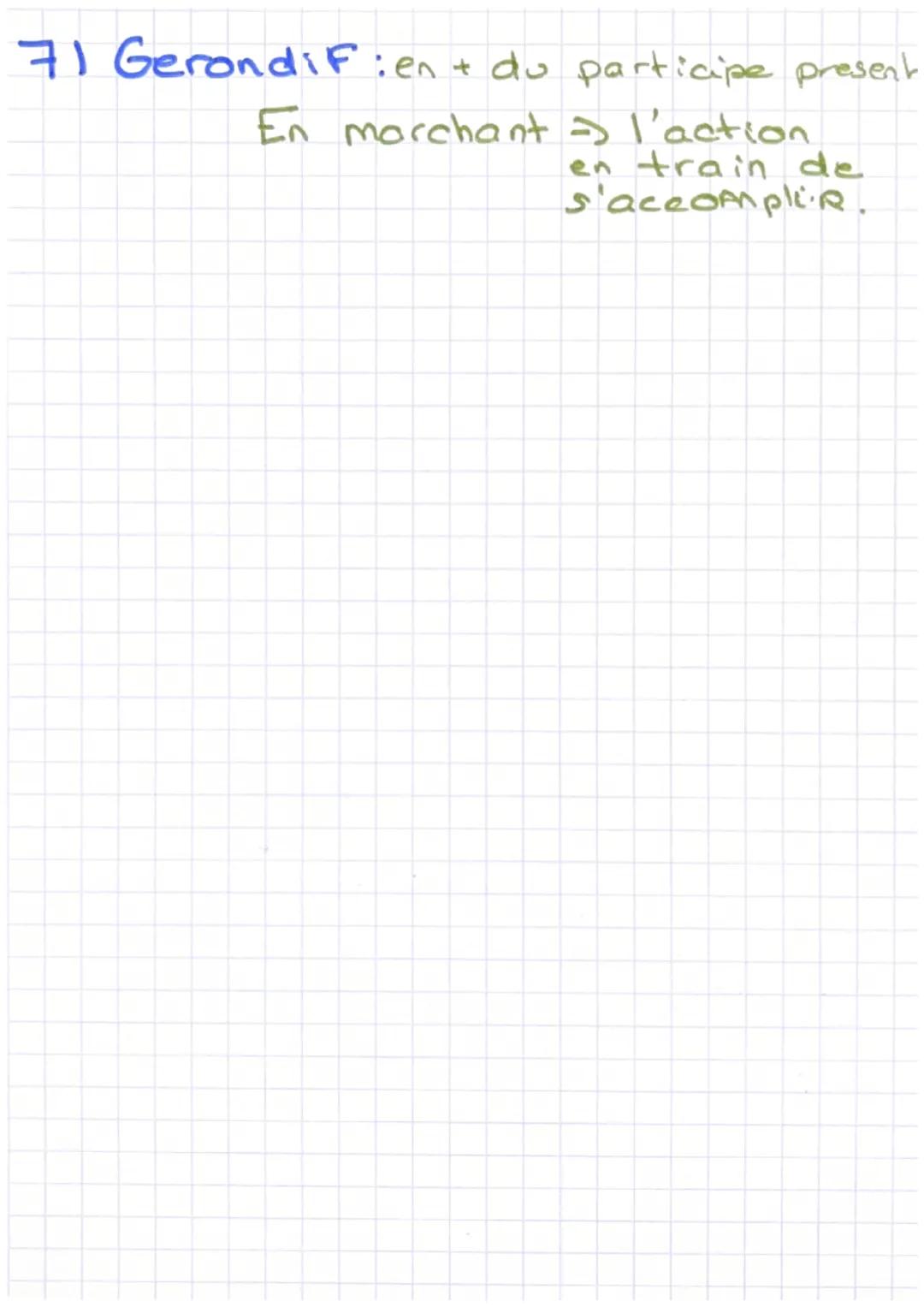 FRANCAIS

Les modes verbaux.

I) Liste des modes
- subjonctif - indicatif - participe.
- imperatif - conditionnd
- gerontif - infinitif

1) 