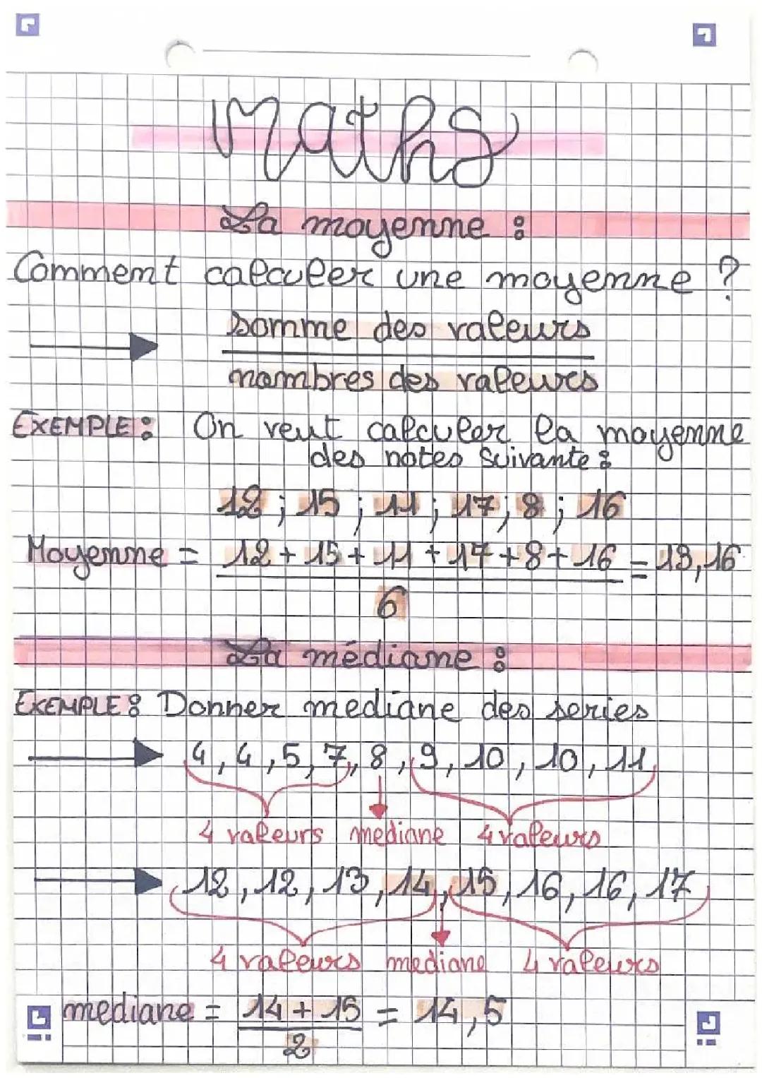 Comment Calculer Ta Moyenne Générale et Médiane Facilement