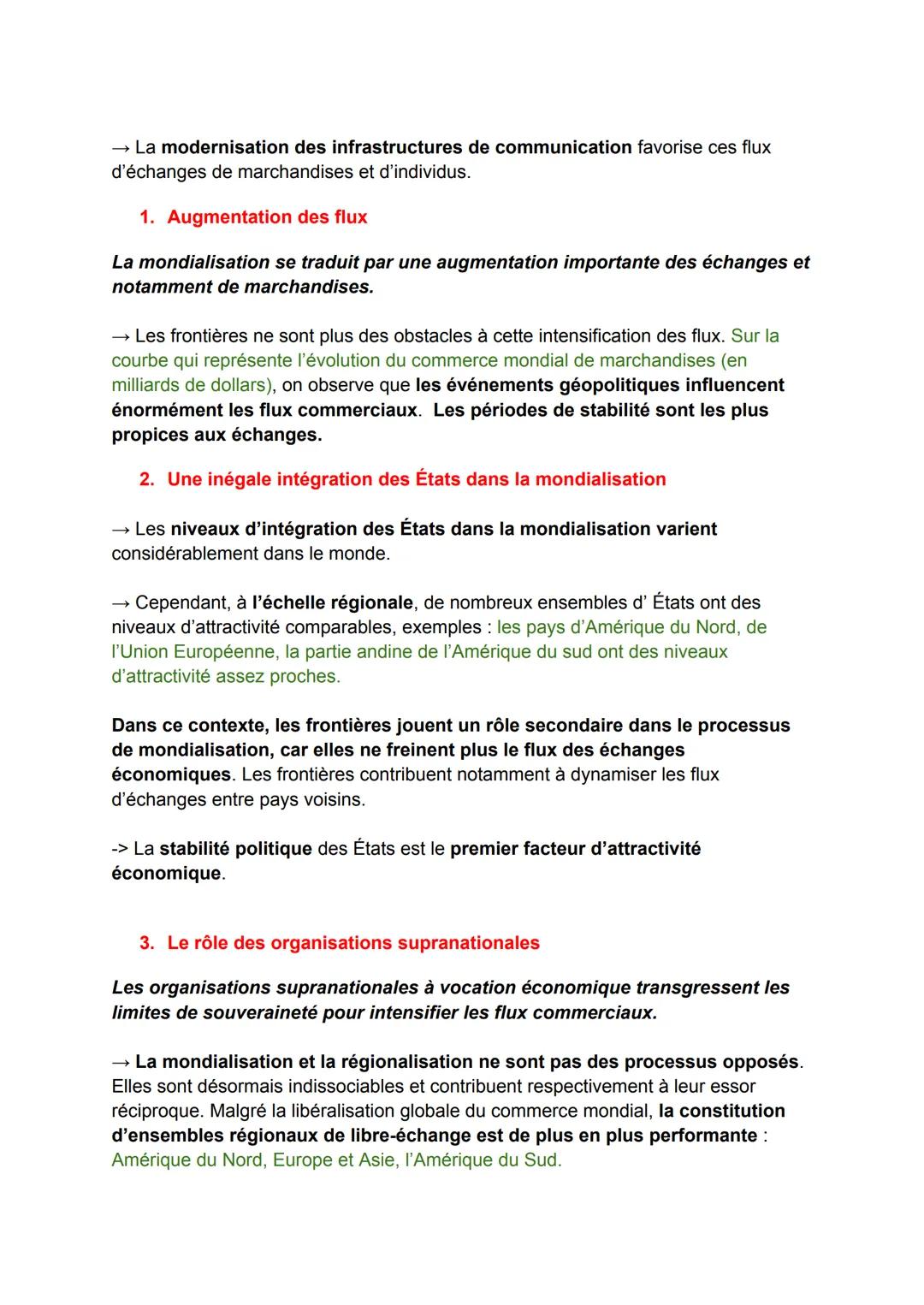 FICHE DE RÉVISION
SPÉ HISTOIRE GÉO-POLITIQUE :
Séquence 3:
Étudier les divisions politiques du monde : les frontières.
Partie 1: Tracer des 
