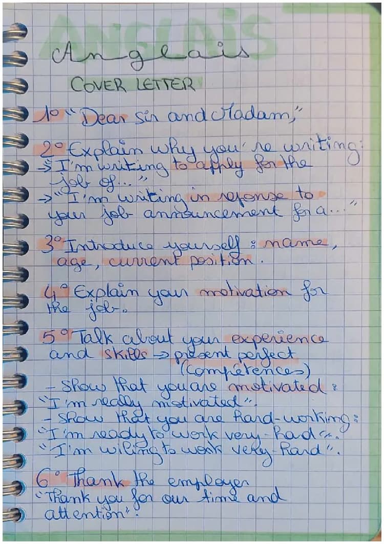 Know Lettre de motivation en anglais (cover letter) thumbnail