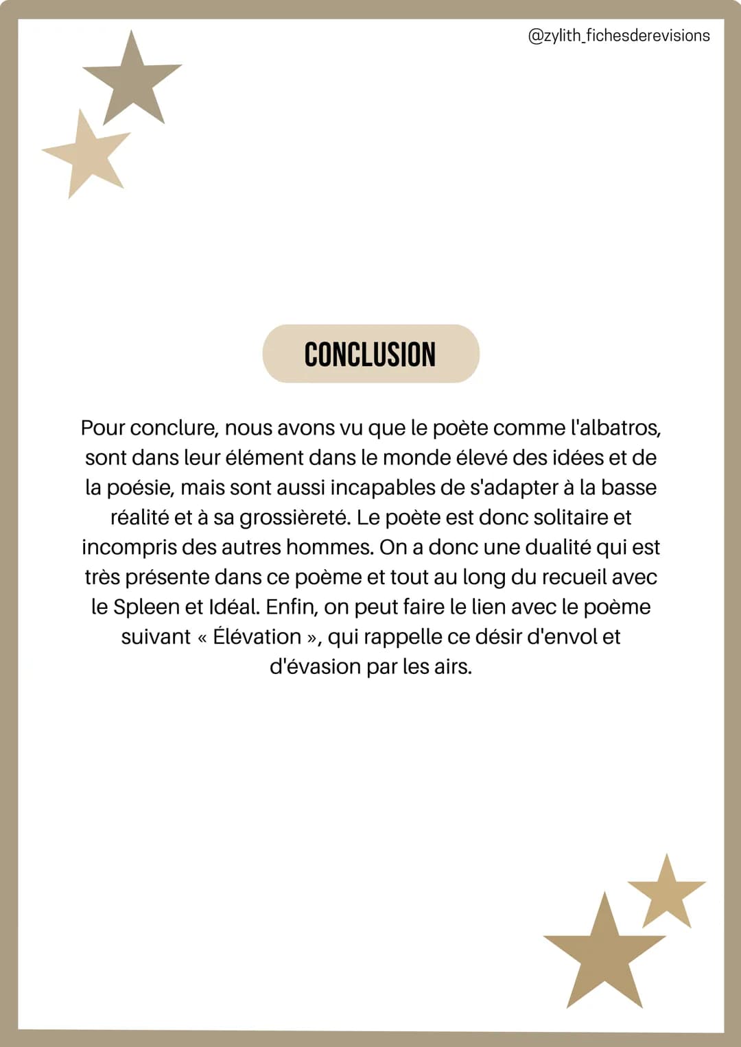 1/
INTRODUCTION
Français
Analyse linéaire : L'albatros
Charles Baudelaire
@zylith_fichesderevisions
L'AUTEUR: Charles Baudelaire était un cé