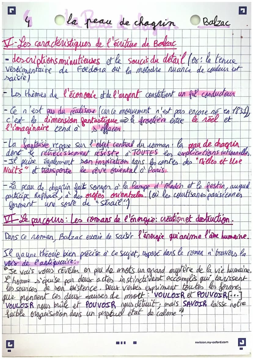 G
dla peau de chagrin Balzac
Вавас
1. Ca
fiche d'identité :
Title: "La Peau de Chassin"
Auteur: Hondé de Balzac
Date: 1831
Mouvements littér