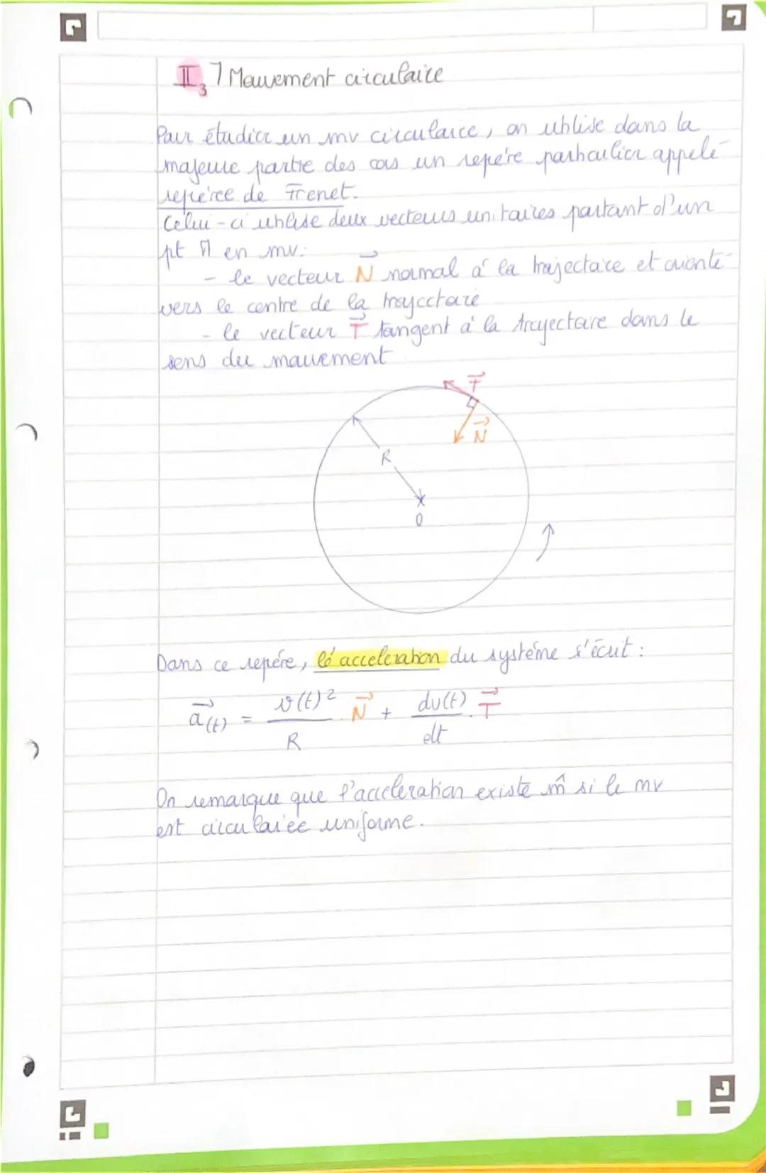 # Chapitre : Cinématique du point

La cinématique s'intéresse à la rôle des objets et à leurs évolutions. Elle s'appuie sur les coordonnées 