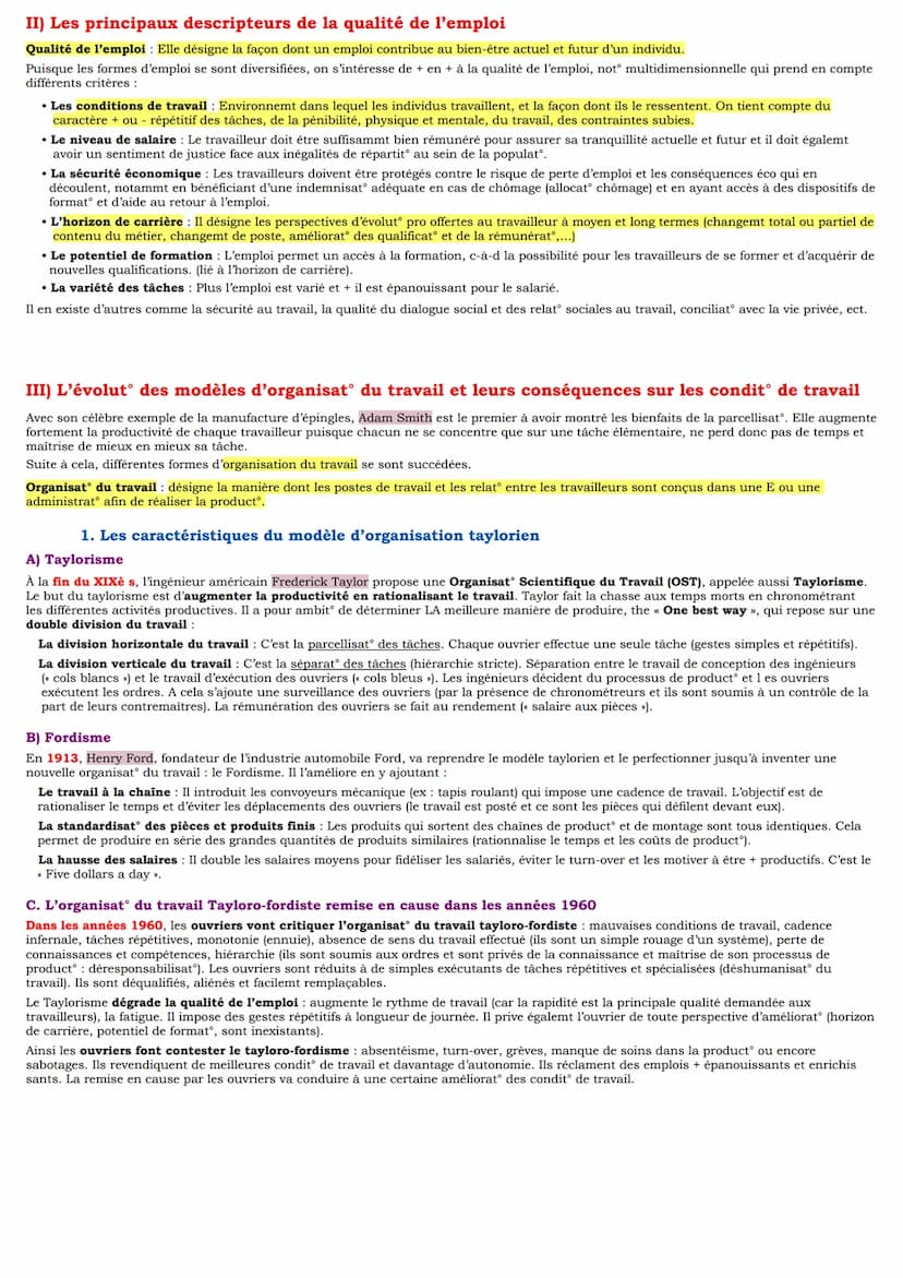 Séquence 5: Quelles mutations du travail et de l'emploi ?
I) Comment définir et distinguer travail, activité, emploi et chômage ?
1. Travail