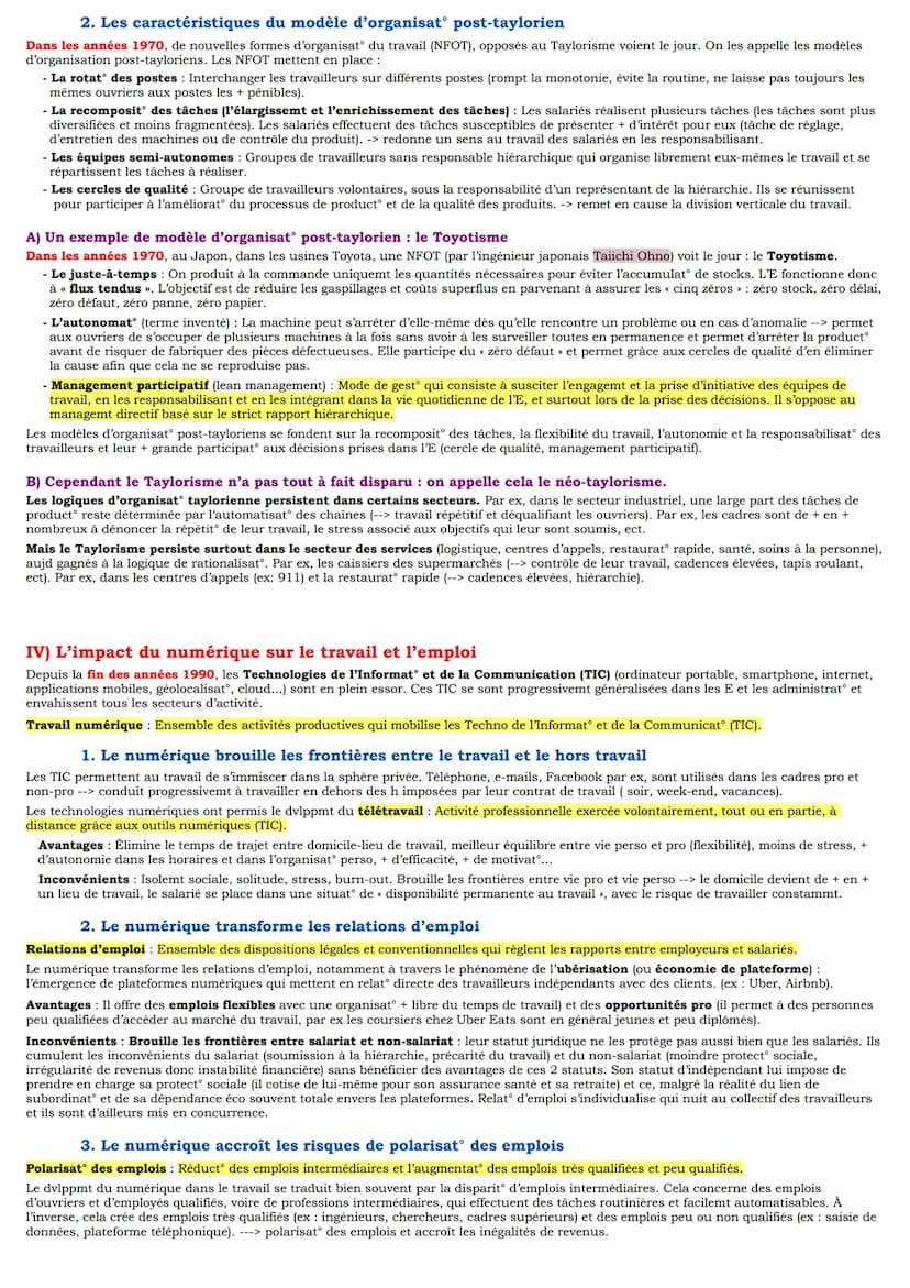 Séquence 5: Quelles mutations du travail et de l'emploi ?
I) Comment définir et distinguer travail, activité, emploi et chômage ?
1. Travail