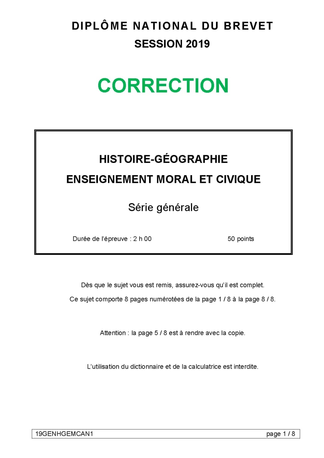 Prépare-toi pour le Brevet d'Histoire-Géo 2024 : Sujets, Chapitres et Conseils