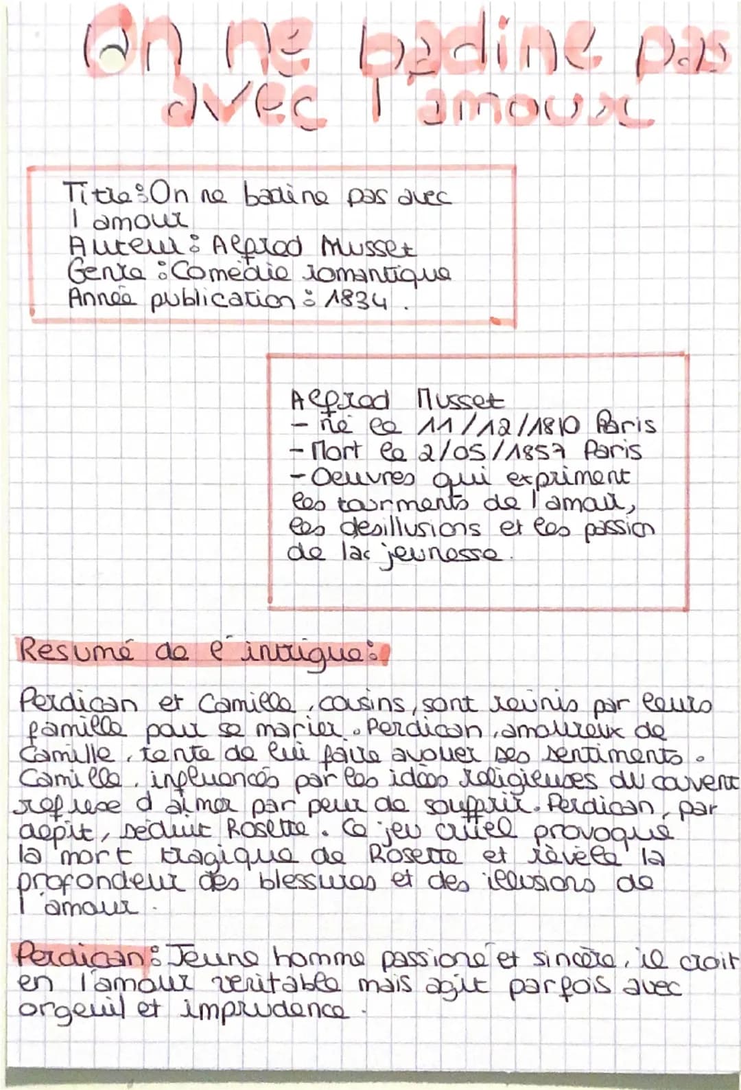 --- OCR Start ---
On ne badine pas
dvec l'amou
Title: On ne badine pas avec
l'amour
Auteur: Alpred Musset
Genre: Comédie romantique
Année pu