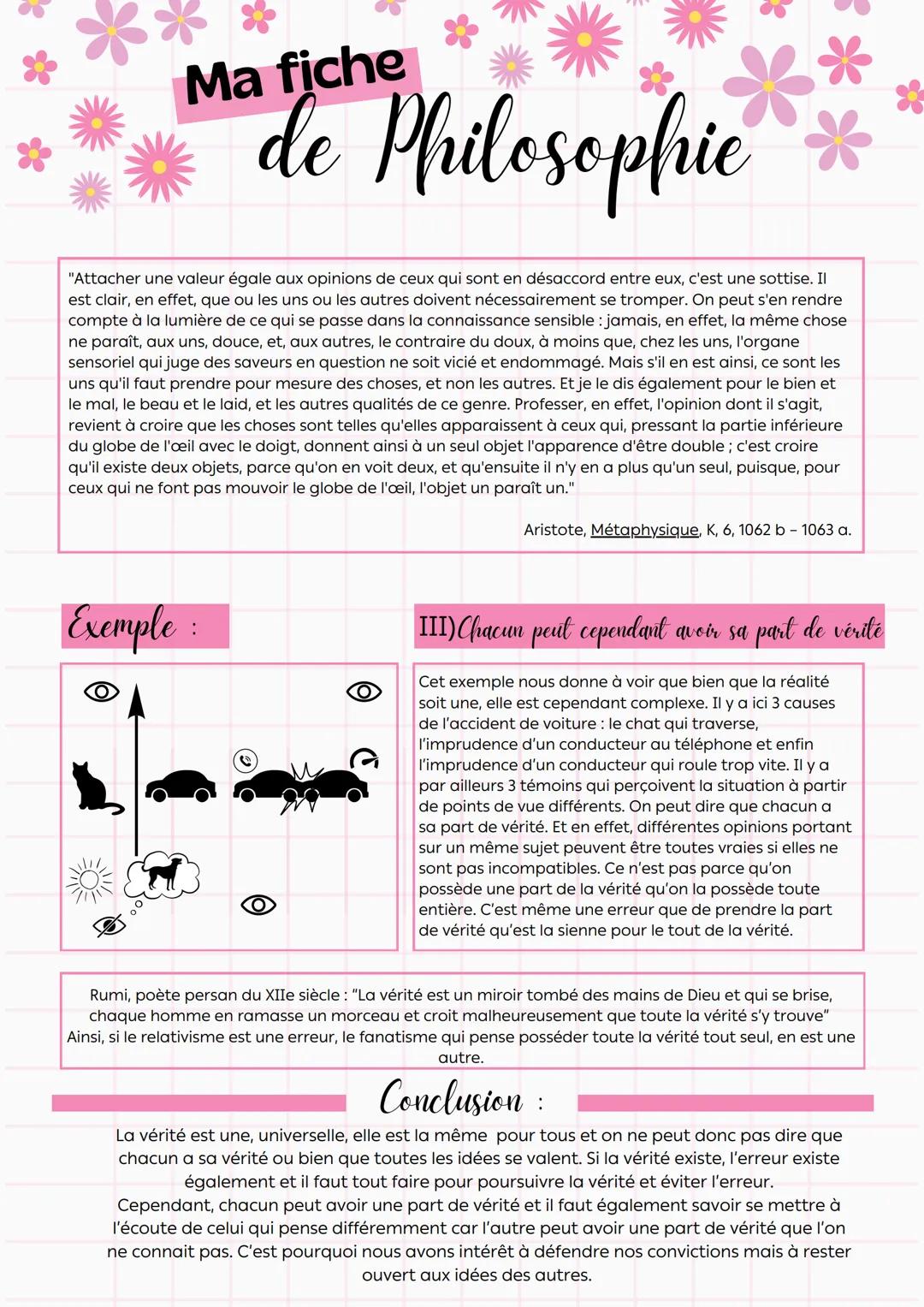 Ma fiche
de Philosophie
: Peut-on dire que la vérité est propre à chacun ?
titre :
Intro Conclusion texte: 2/2 Parties: 3
Pages
: 5
Introduc