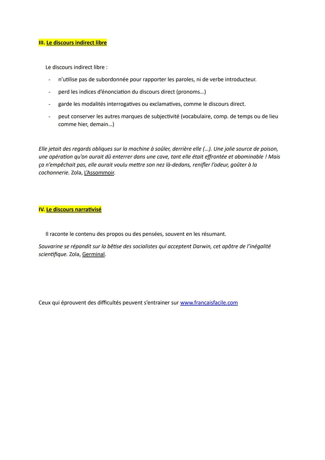 Je retiens : Les discours rapportés
I. Le discours direct - Il s'écria : « J'ai peut-être eu tort! ». -
Les discours sont censés être rappor