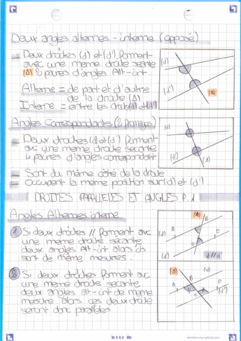triangle semblables
Angles adjacents
On un sommets on communs
Sont de part et d'autre de cc coms
On un coles on communs
L
Mathematiques
53
A