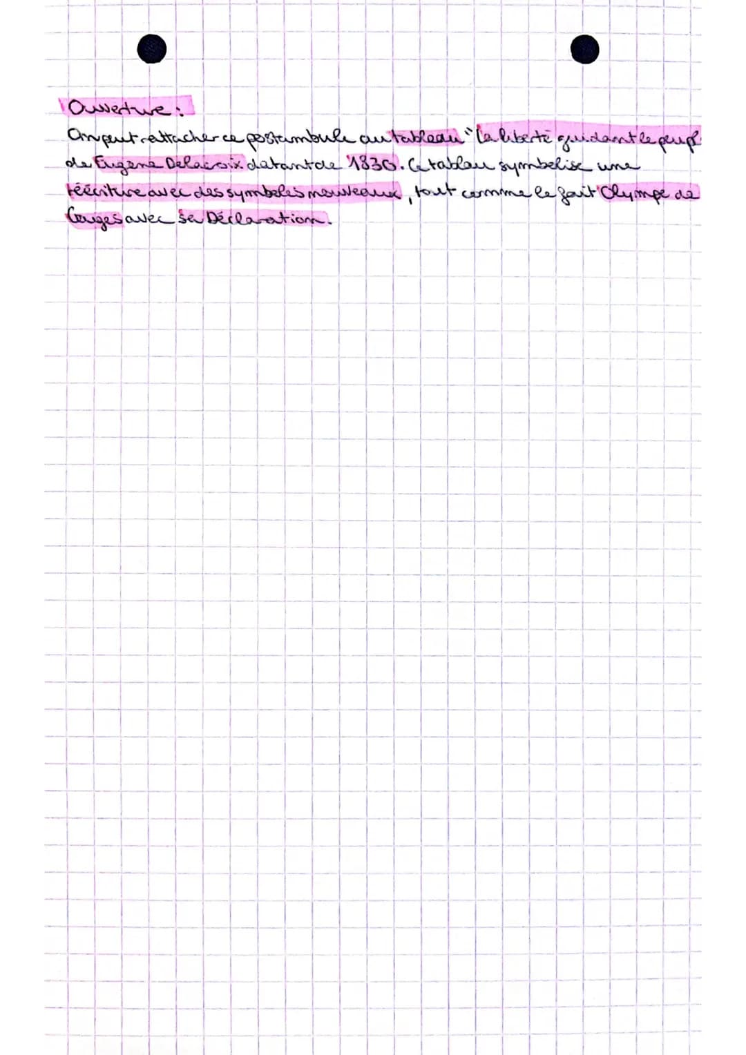 texte 18
14DDFC Postambule Olympe de bouges.
Intreduction:
1 Olympe de Couges, mée en 1748 et mente en 1791, est une femme de
lettres quis'i