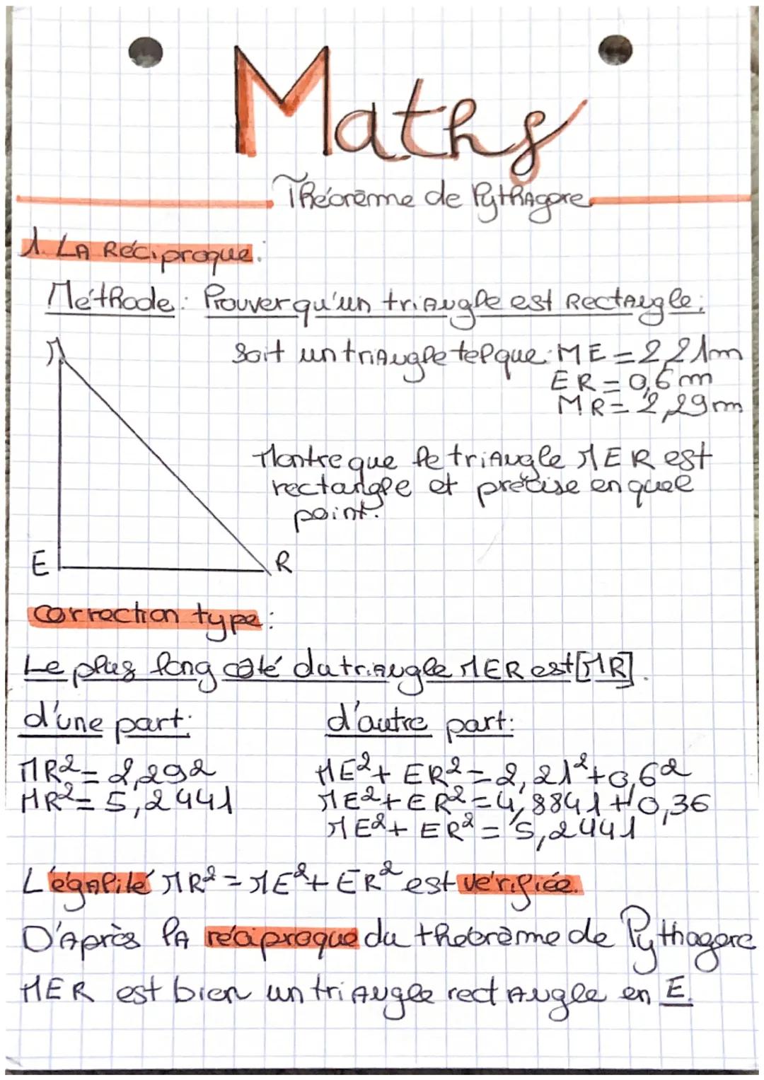 Comprendre les Contraposées et Réciproques du Théorème de Pythagore