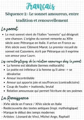 Know Le sonnet amoureux, entre tradition et renouvellement thumbnail