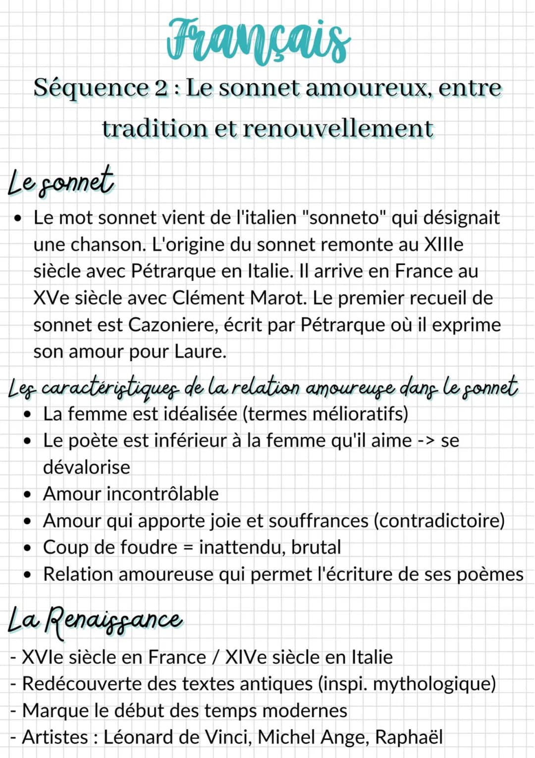 Le gonnet
• Le mot sonnet vient de l'italien "sonneto" qui désignait
une chanson. L'origine du sonnet remonte au XIIIe
siècle avec Pétrarque