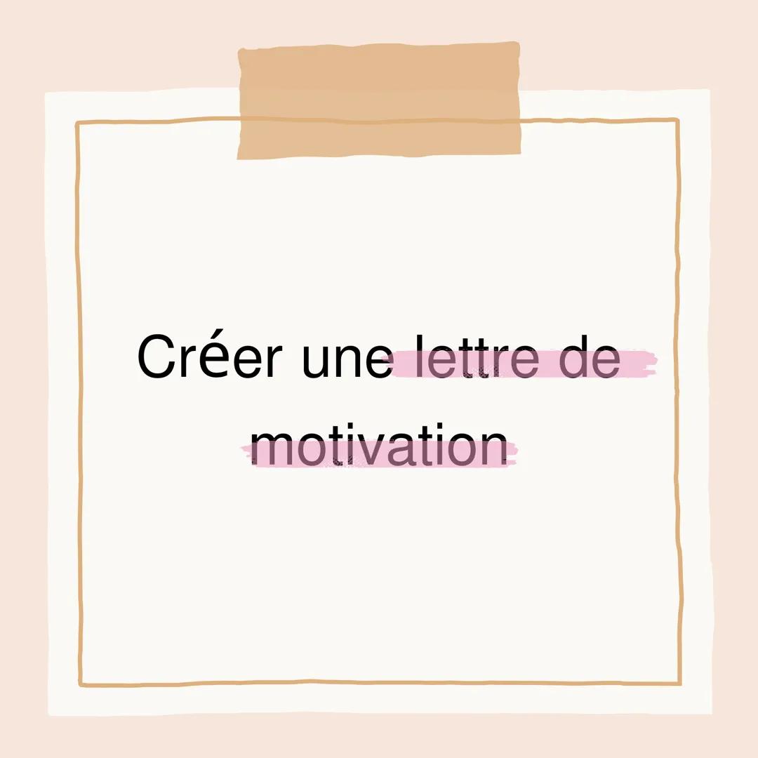 Comment être pris
en stage découverte
? Créer une lettre de
motivation Créer un CV Aller donner son CV
et sa lettre de
motivation en mains
p