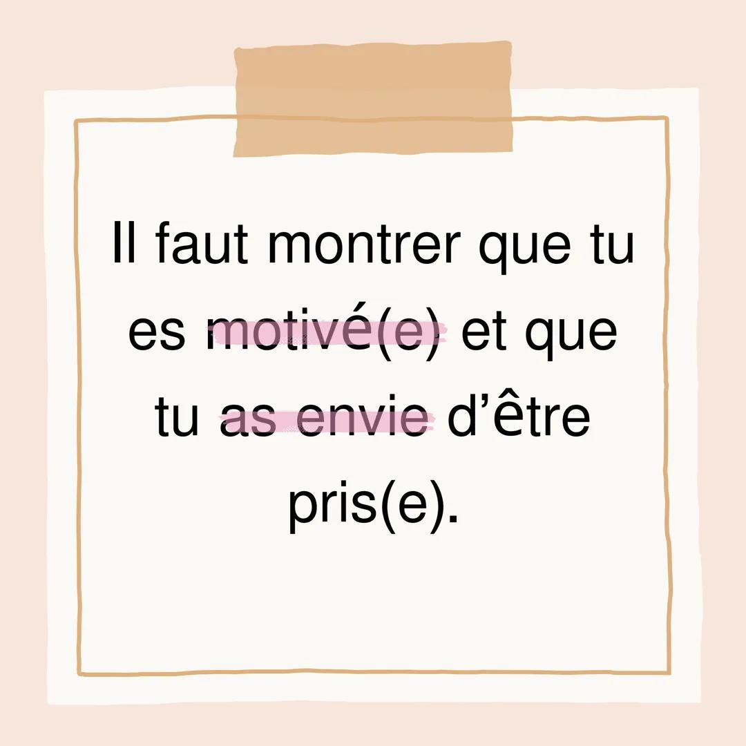 Comment être pris
en stage découverte
? Créer une lettre de
motivation Créer un CV Aller donner son CV
et sa lettre de
motivation en mains
p
