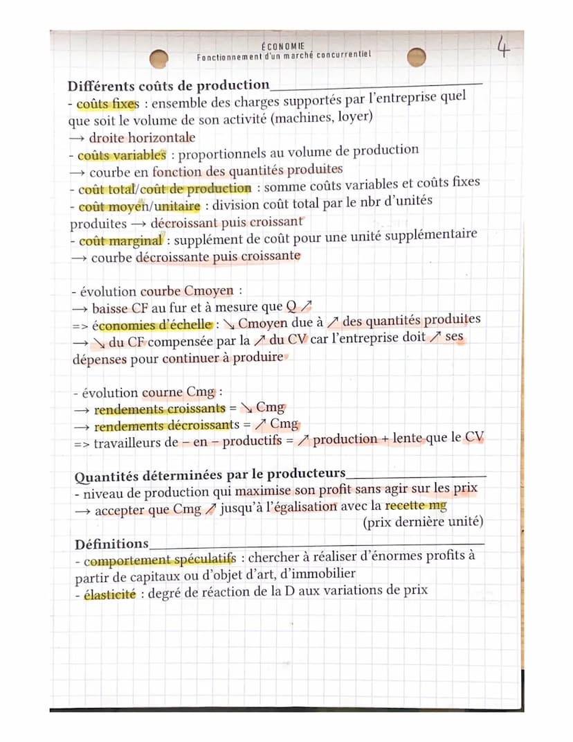 ÉCONOMIE
Fonctionnement d'un marché concurrentiel
Institution qui dynamise les échanges
- le marché: lieu de rencontre entre offreurs et dem
