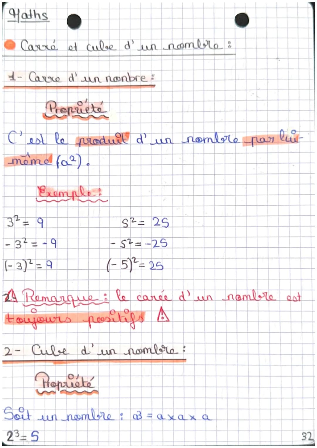 Haths
Nombres relatifs
Multiplication de 2 nombres relatifs :
Propriete
Le produit de 2 nombre relatifs :
de signes contraires
sera régatifs