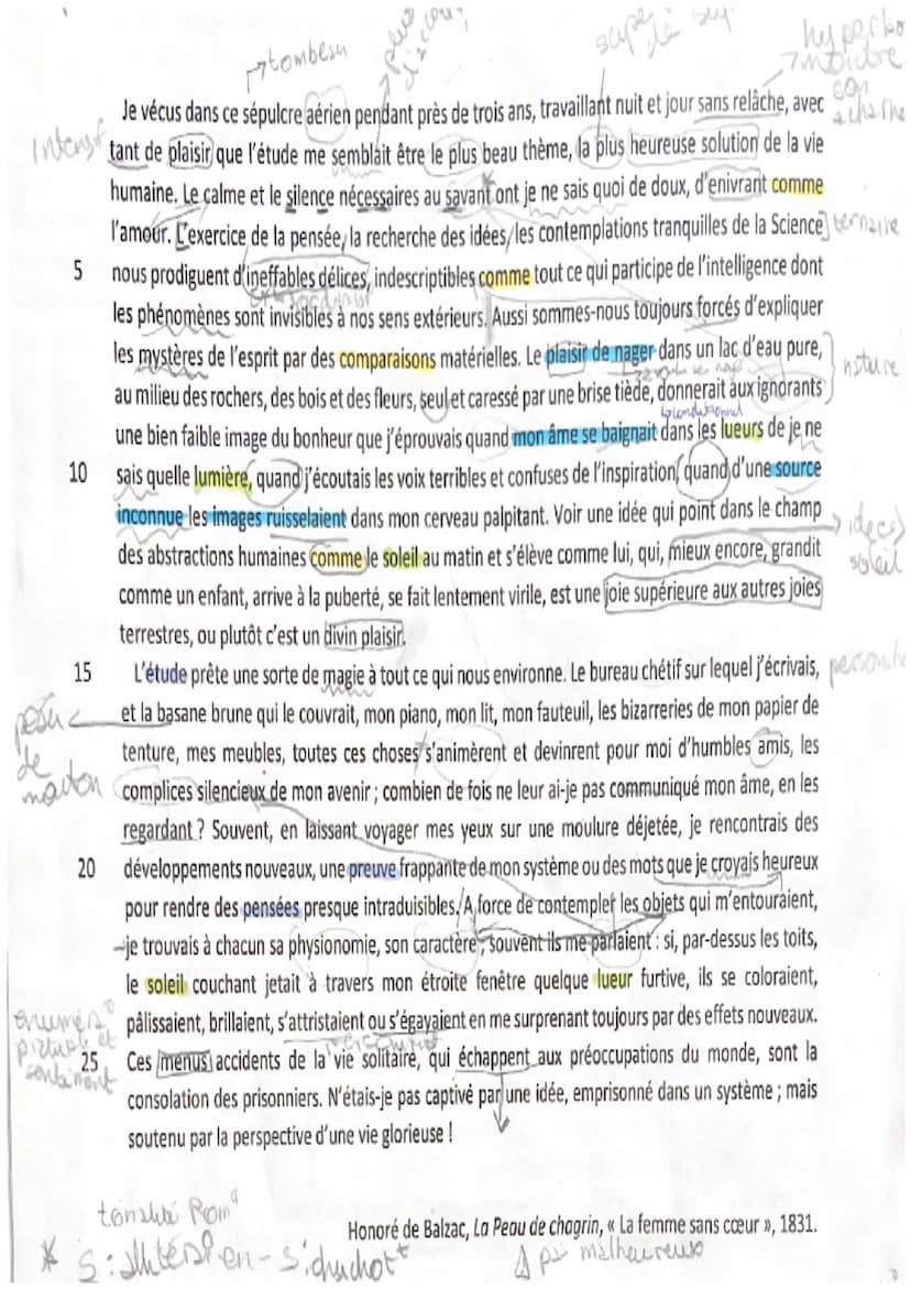 Analyse linéaire, La Peau de chagrin. “La femme sans cœur", Balzac
intro : La 1e moitié du XIXe siècle dans la littérature française est la 