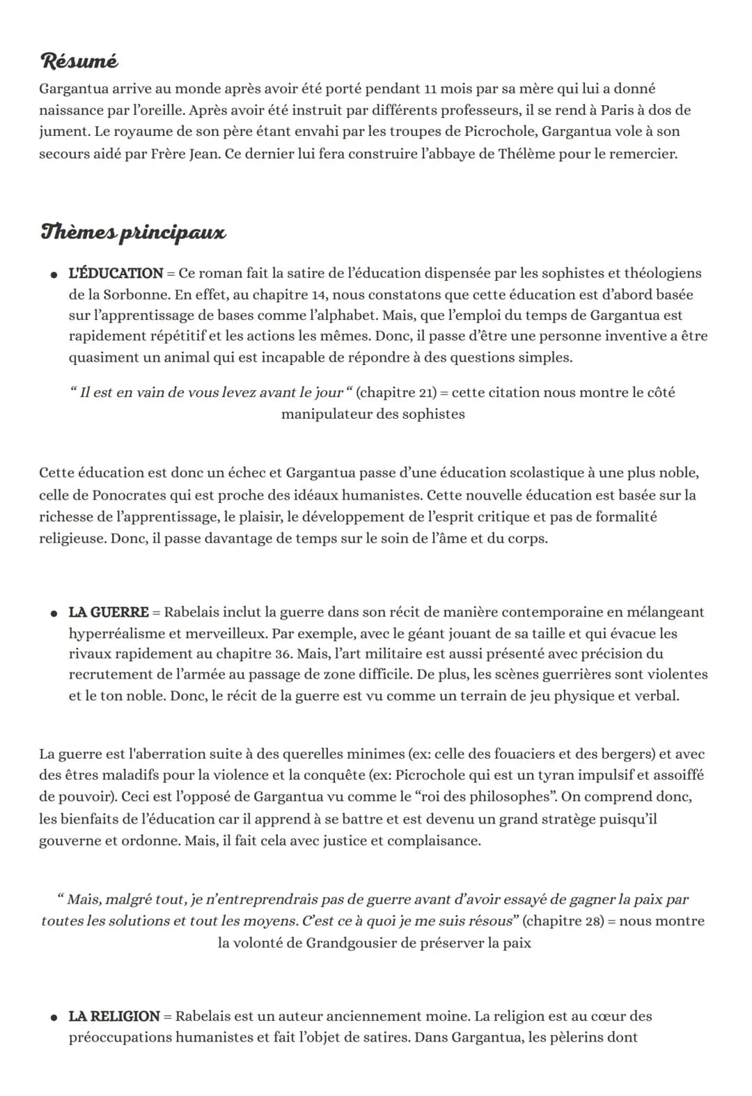 RIRE &
SAVOIR
LA LITTERATURE D'IDEES DU
XVI-XVIII E SIECLE
GARGANTUA
"Rire" et "savoir" sont a priori 2 mots contradictoires. Le rire procur