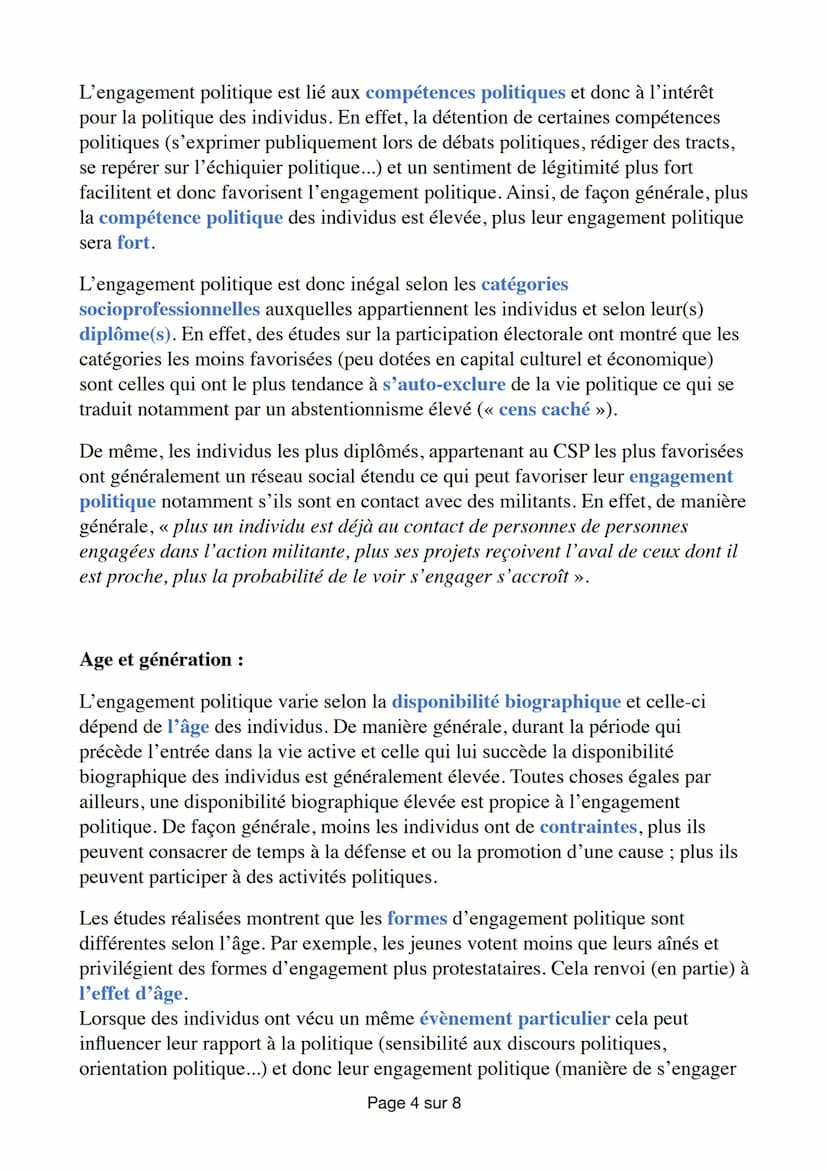 
<h2 id="questcequelengagementpolitique">Qu'est-ce que l'engagement politique ?</h2>
<p>L'engagement politique consiste pour un individu à s