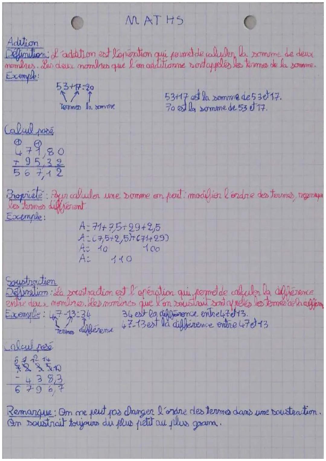 Comprendre l'Addition et la Soustraction en Maths