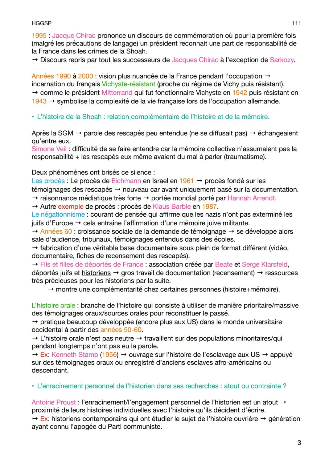 
<p>Comment les mémoires de la Seconde Guerre mondiale ont-elles évolué en France depuis 1945 ? Quel a été le rôle de l'historien face à ces