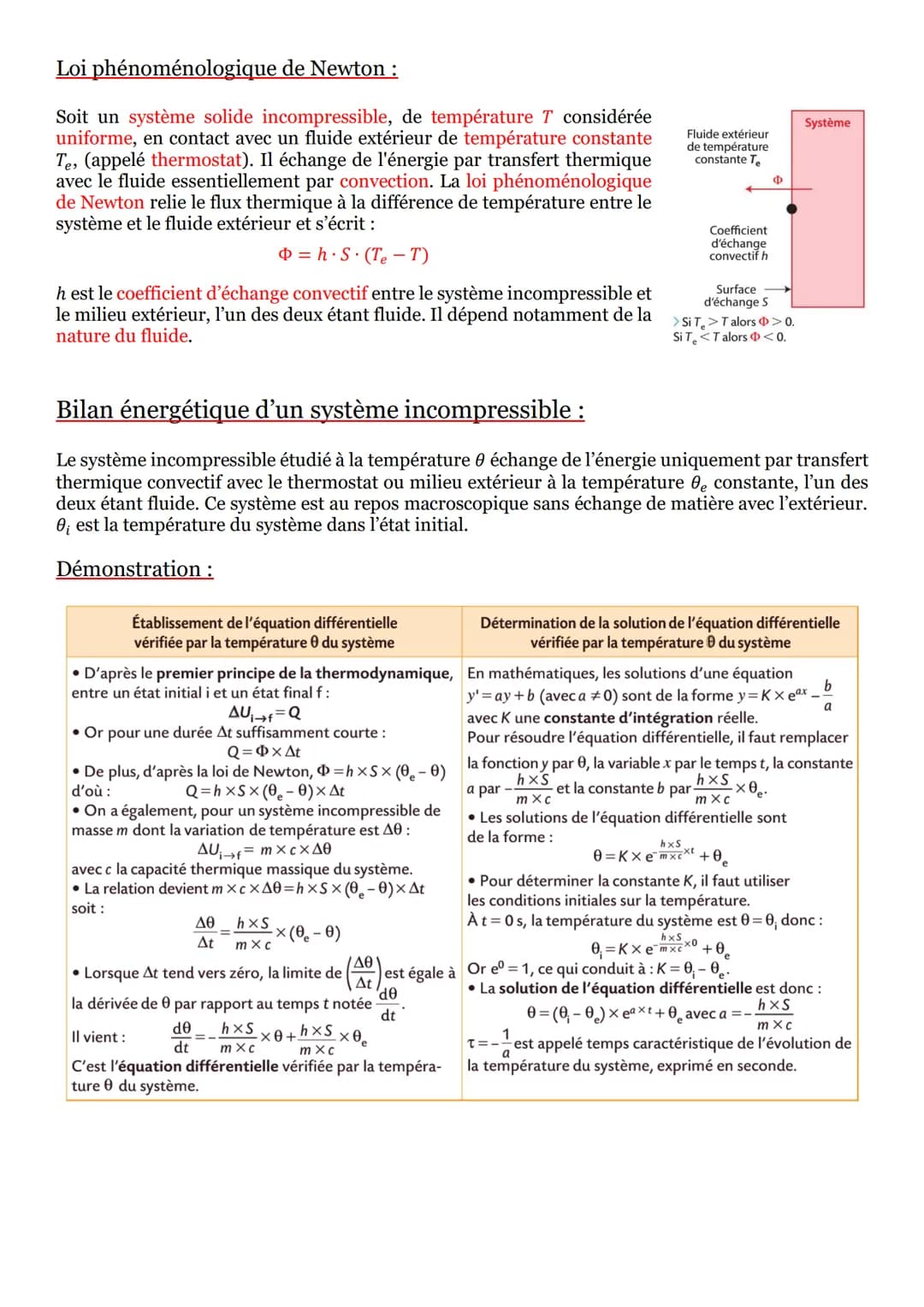 Séquence n°14 : Thermodynamique :
Énergie interne d'un système :
Énergie interne U:
L'énergie interne U d'un système macroscopique est défin