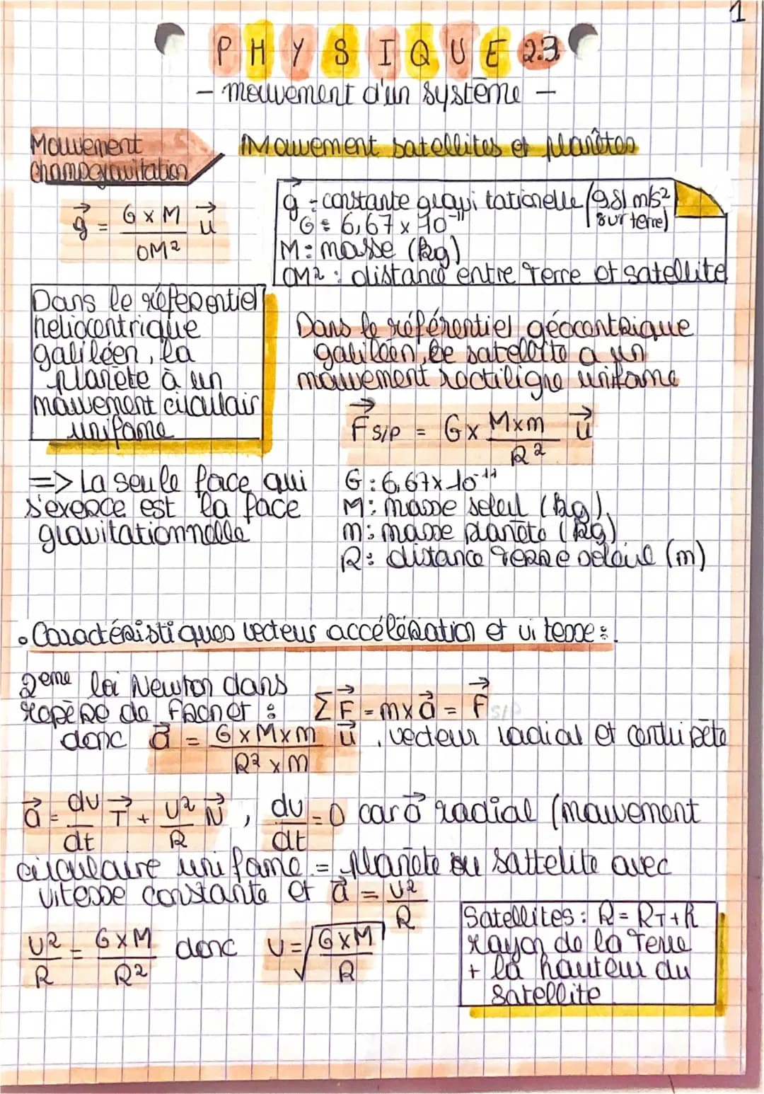 PHYSIQUE2. MOUVEMENT D’UN SYSTÈME 
