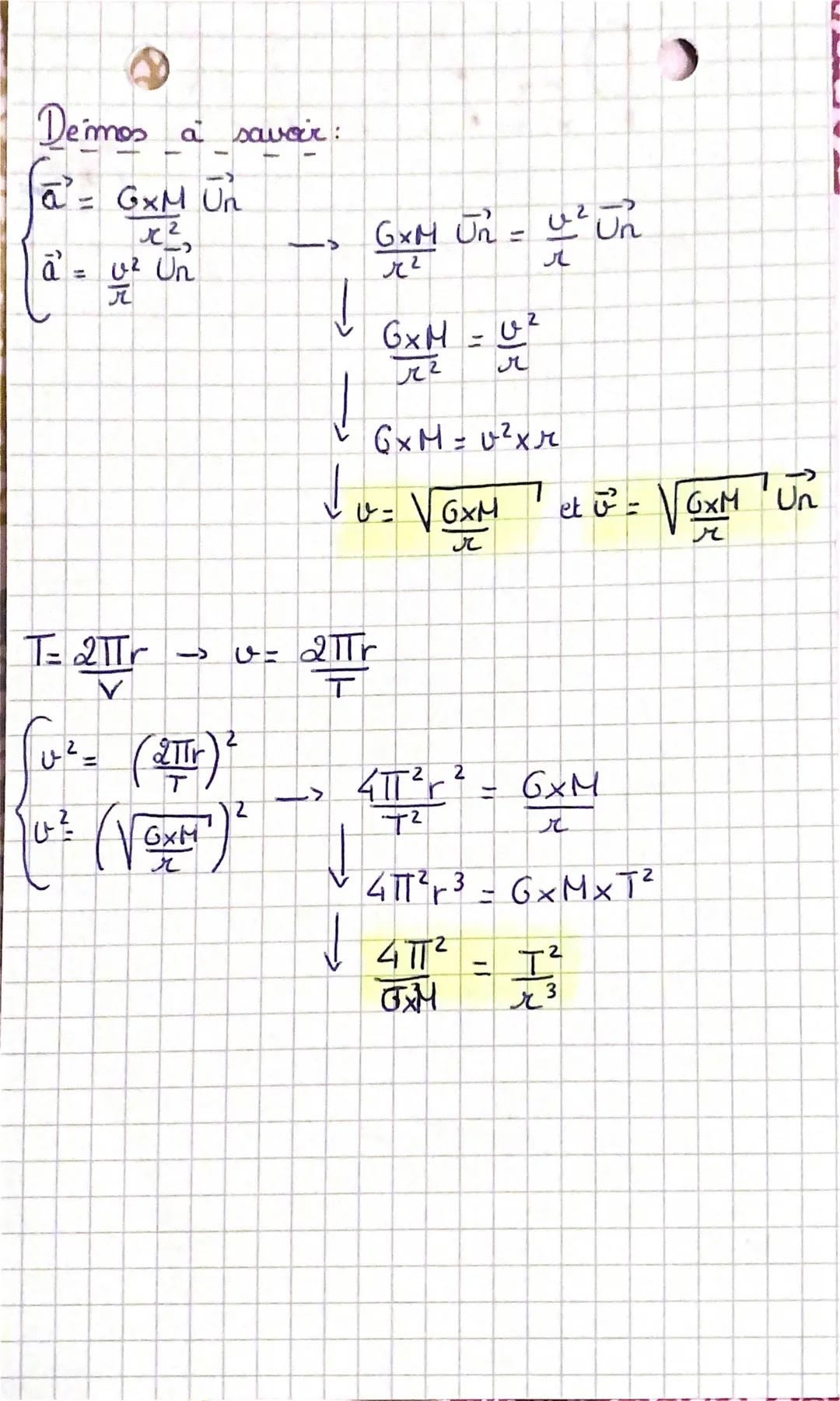 # PHYSIQUE A

spé

Mouvements arcu laires 3

repect de Frenet:

$
\vec{a} = a_n \vec{U_n} + a_t \vec{U_t} = \frac{v^2}{R} \vec{U_n} + \frac{