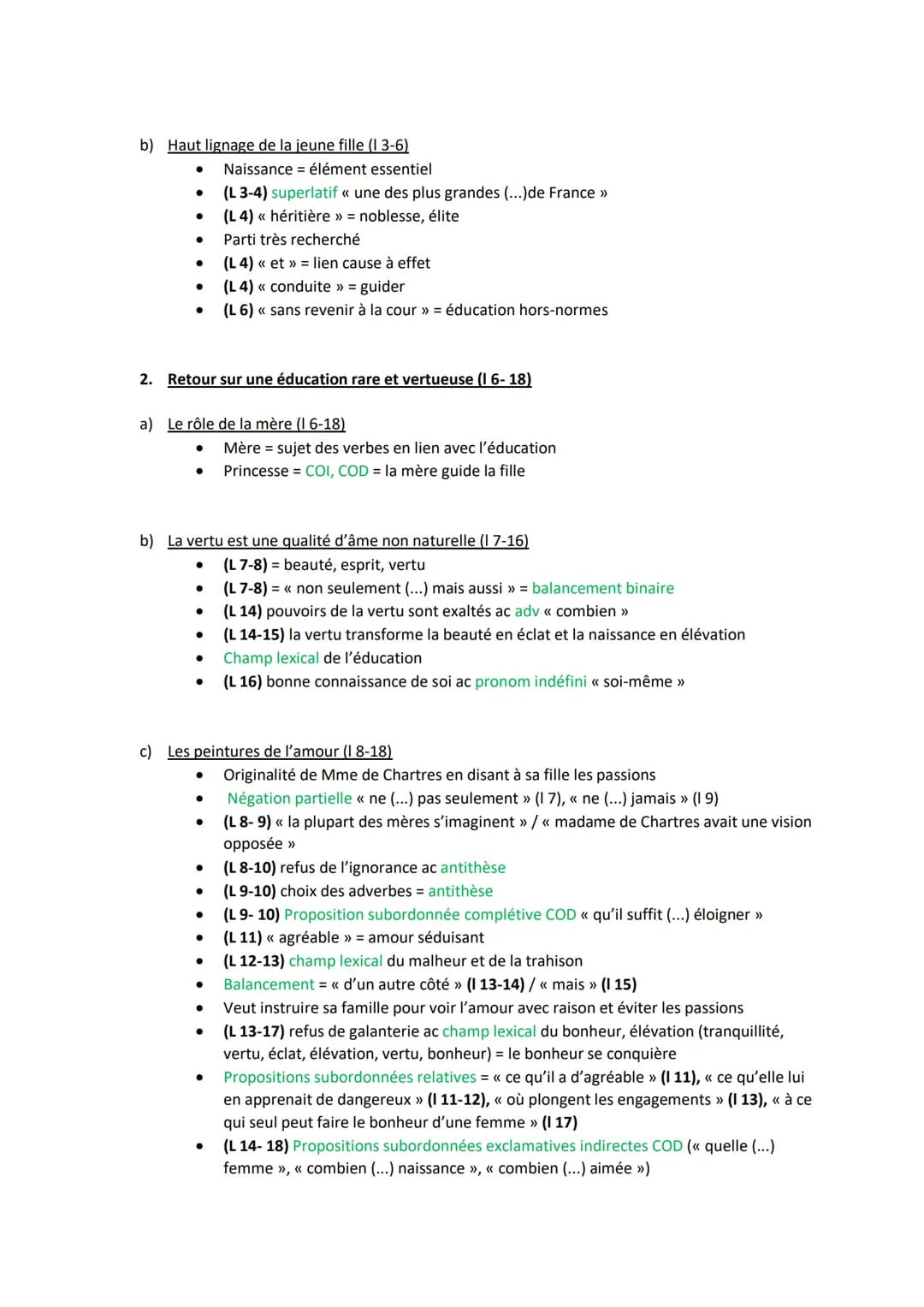 Introduction
●
●
●
Aspect événementiel (passés simples)
Retours en arrière
Mme de la Fayette= écrivaine qui a créé le 1er roman historique d