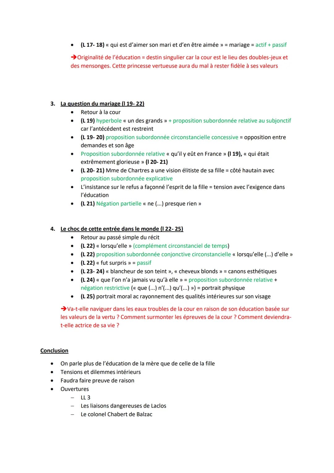 Introduction
●
●
●
Aspect événementiel (passés simples)
Retours en arrière
Mme de la Fayette= écrivaine qui a créé le 1er roman historique d