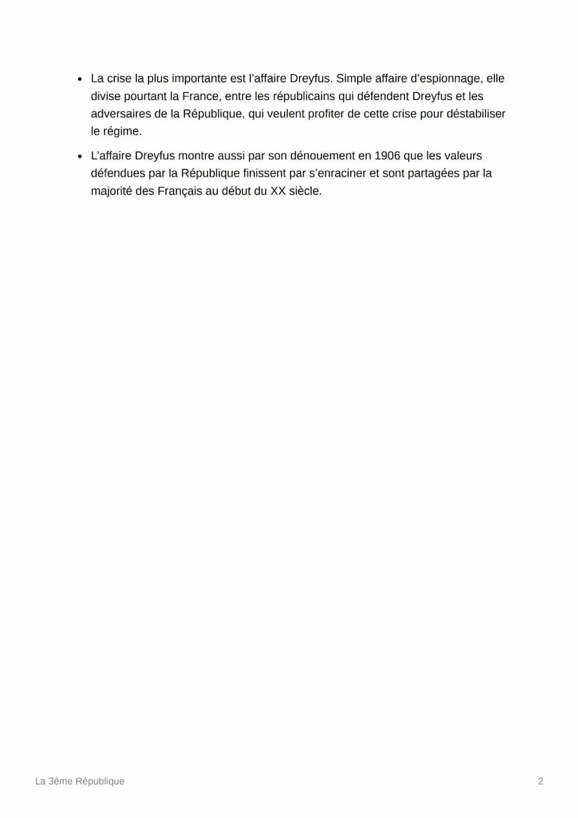 La 3ème République
Matière Histoire
=fait par
A. Les débuts difficiles de la troisième république
• La Troisième République est proclamée le