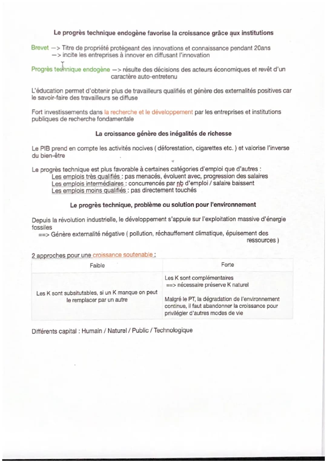 La croissance économique
Croissance -> Augmentation sur une longue période du niveau de production économique
Se alcul par:
PIB -> indicateu